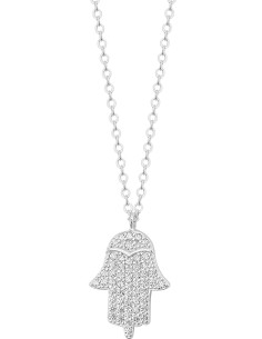Gargantilla Mano de Fátima 45cm plata .925