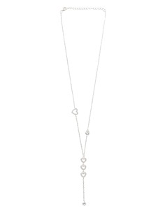 Gargantilla corazones colgantes 45cm plata .925