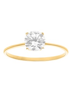 Anillo solitario light 10K
