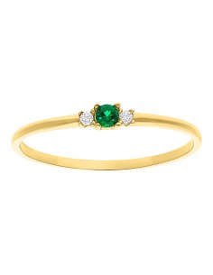 Anillo solitario mini 10K