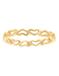 Anillo corazones churumbela oro 10K