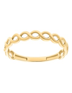 Anillo infinitos liso oro 10K