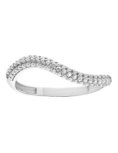 Anillo churumbela oro blanco 10K