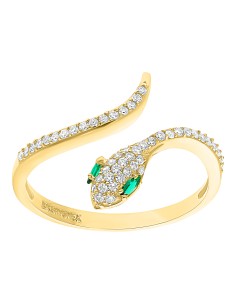 Anillo víbora ajustable 10K