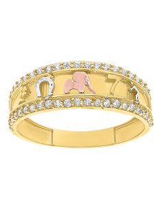 Anillo de la suerte oro florentino 10K