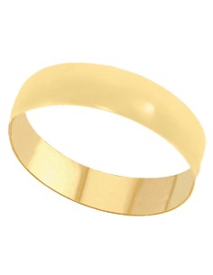 Argolla matrimonial lisa 4mm 10K