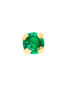 Broquel zirconia verde 2.25mm oro 10K