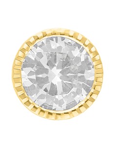 Broquel bisel 6mm oro 10K