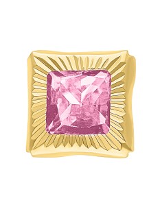 Broquel cuadro rosa 5mm 10K