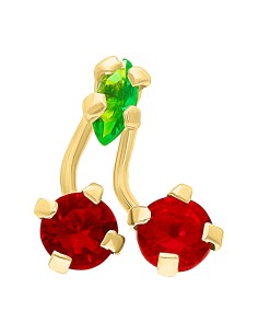 Broquel cerezas oro 10K