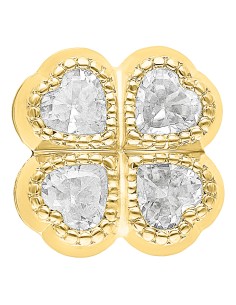Broquel trébol oro 10K