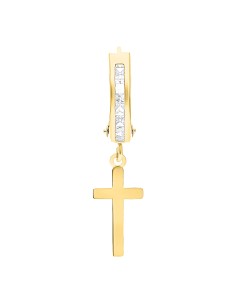 Huggies cruz colgante oro 10K