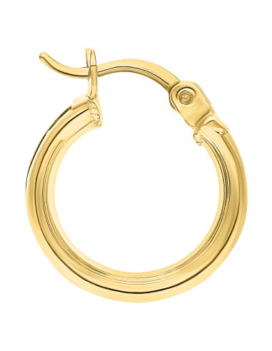 Arracada delgada zirconia rosa 10K