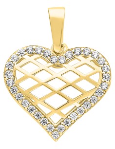 Dije corazón filigrana 10K