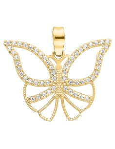 Dije mariposa silueta oro 10K