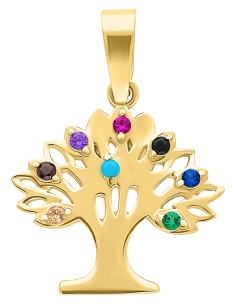Dije árbol de la vida zirc oro 10K