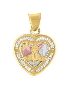 Medalla espíritu santo corazón 10K