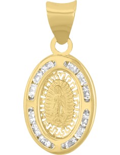 Medalla Virgen Guadalupe oval 10K