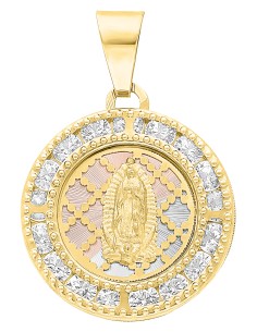Medalla Virgen Guadalupe rombos 10K