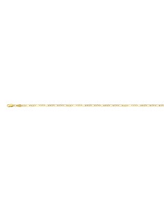 Cadena 3x1 plana calibre 050  oro 14K
