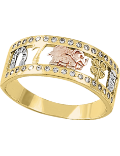 Anillo de la suerte oro 10K