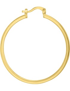 Arracada tubo grande Oro 10K