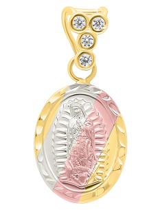 Medalla Virgen Gpe oval 10K