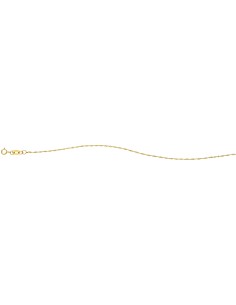 Cadena singapur delgada  oro 14K