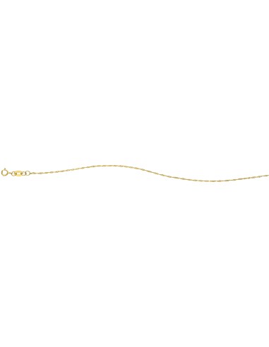 Cadena singapur delgada  oro 14K