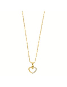 Gargantilla corazón oro 14K