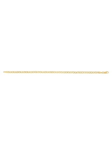 Pulsera tejido 3x1 imp oro 14K