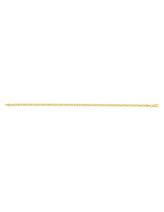 Pulsera tejido barbado imp oro 14K