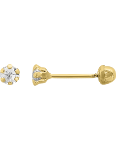 Broquel zirconia 2.25mm oro 10K