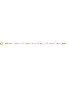 Pulsera plana tejido 3x1 diamantada 10K