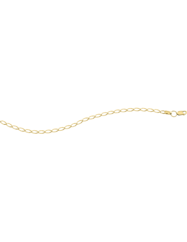 Cadena tejido inglés calibre 060 oro 10K