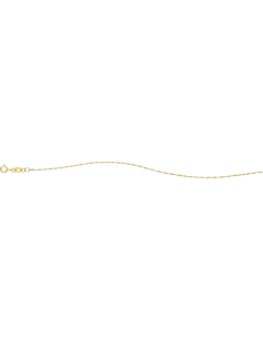 Cadena singapur calibre 015  oro 10K