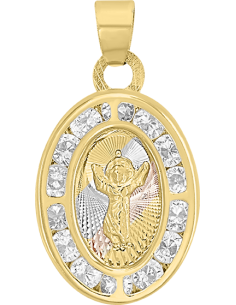 Medalla Divino Niño oval oro 14K