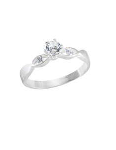 Anillo solitario infinito plata .925