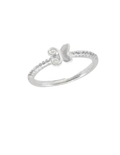 Anillo mariposa media churumbela plata .925